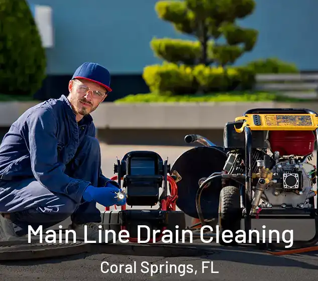 Main Line Drain Cleaning Coral Springs, FL